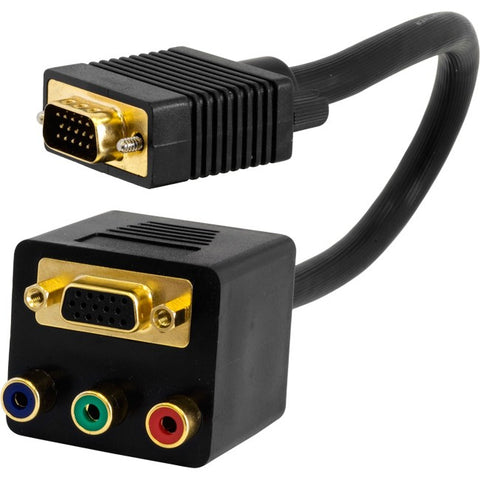 LC6092 VGA PLUG TO 3XRCA & VGA 30CM SOCKET- VGA TO COMPONENT LEAD PRO2