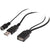 LC7222 USB POWER INJECTION LEAD 30CM USBAF-USBAM+DC5.5*2.1MM PRO2