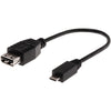 LC7245 MICRO USB OTG CABLE - 15CM USB-A SOCKET TO MICRO USB-B PRO2