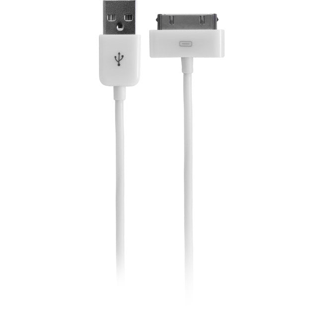 LC7319 IPHONE 30PIN USB LEAD WHITE 1M IPAD CHARGE SYNC IP-USB-DOCK-WH