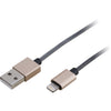 IPLC1GLD 1M LIGHTNING TO USB LEAD GOLD HEAVY DUTY LEAD FOR IPHONE 5/6 PRO2