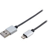 IPLC1SLV 1M LIGHTNING TO USB LEAD SILV HEAVY DUTY LEAD FOR IPHONE5/6 PRO2