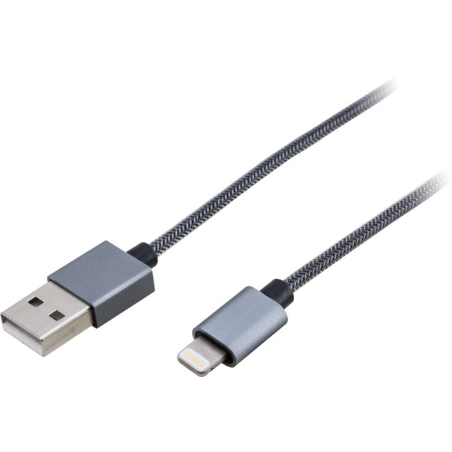 IPLC1GRY 1M LIGHTNING TO USB LEAD GREY HEAVY DUTY LEAD FOR IPHONE 5/6 PRO2