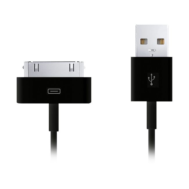 LC7375 - USB-A TO GALAXY 30PIN BLACK 1M - TAB NOTE CHARG SYNC