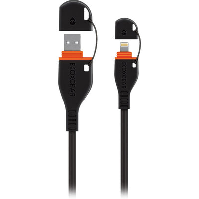 LC7382 WATERPROOF LIGHTNING USB 1.2M ECOXCABLE ECOXGEAR GDI-EXUSBLGT41AU