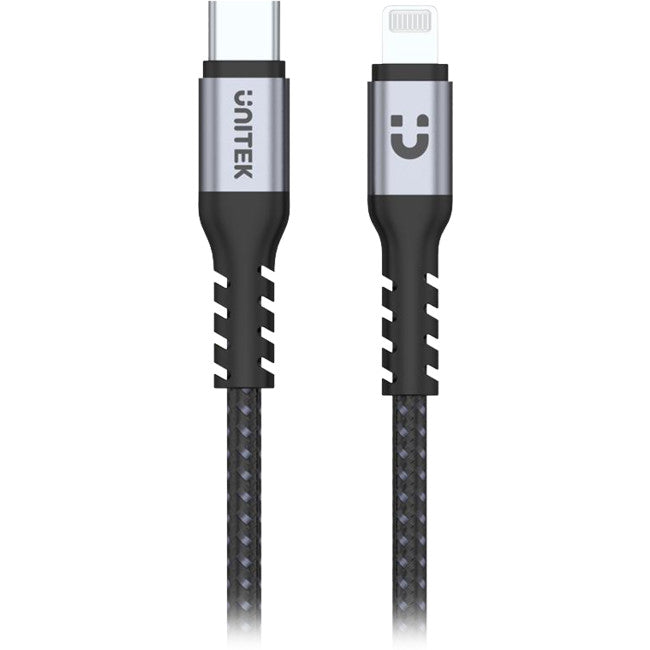 C14060GY MFI USB-C TO LIGHTNING CABLE 1M 20W PD UNITEK C14060GY