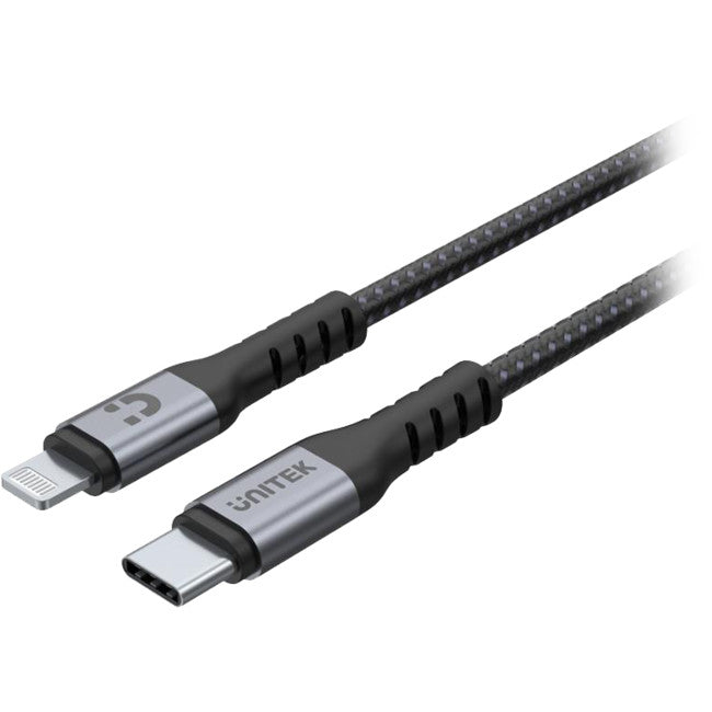 C14060GY MFI USB-C TO LIGHTNING CABLE 1M 20W PD UNITEK C14060GY