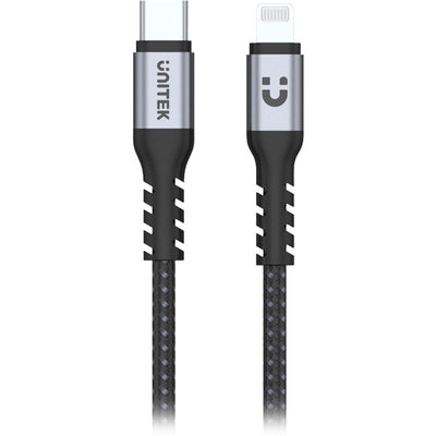 C14060GY MFI USB-C TO LIGHTNING CABLE 1M 20W PD UNITEK C14060GY
