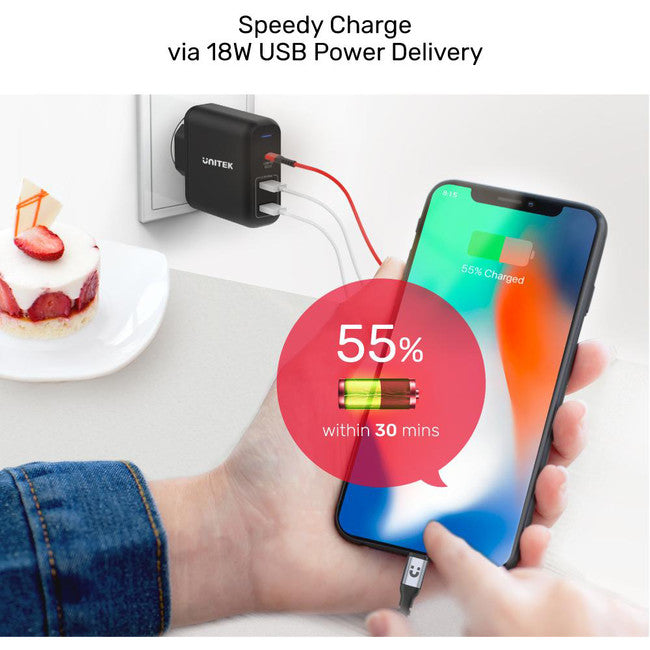 C14060GY MFI USB-C TO LIGHTNING CABLE 1M 20W PD UNITEK C14060GY