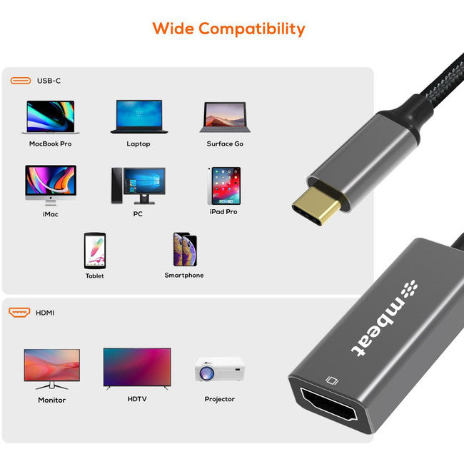 LC7974 - USB-C TO HDMI ADAPTER 4K - TOUGHLINK - MBEAT