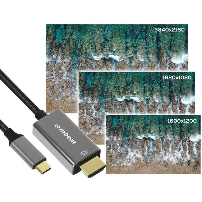 LC7976 - 1.8M USB-C TO HDMI CABLE 4K - TOUGHLINK - MBEAT