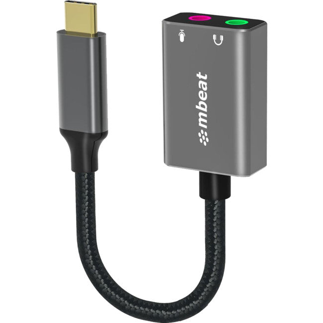 LC7978 - USB-C TO AUDIO AND MIC ADAPTER - TOUGHLINK - MBEAT