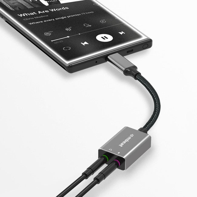 LC7978 - USB-C TO AUDIO AND MIC ADAPTER - TOUGHLINK - MBEAT