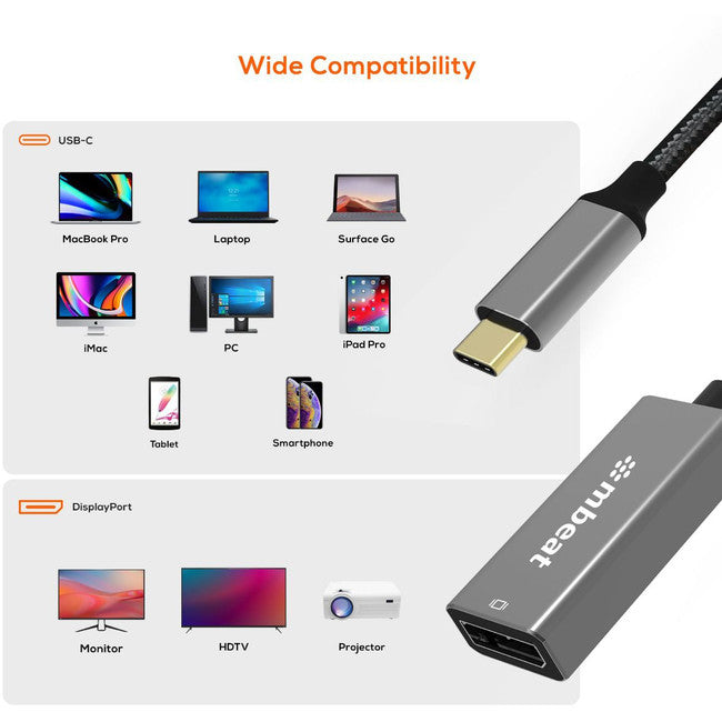 LC7984 - 4K USB-C TO DISPLAY PORT ADAPTER - TOUGHLINK - MBEAT