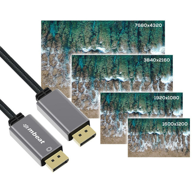 LC7988 - 1.8M 8K DISPLAY CABLE - TOUGHLINK - MBEAT