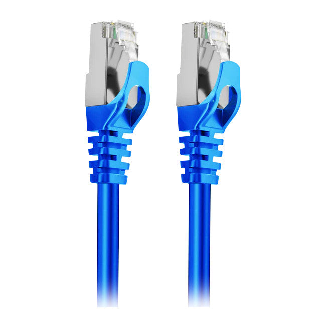 LC8000 30CM CAT7 10GBE ETHERNET CABLE BLUE TRIPLE SHIELDING CRUXTEC 27728000
