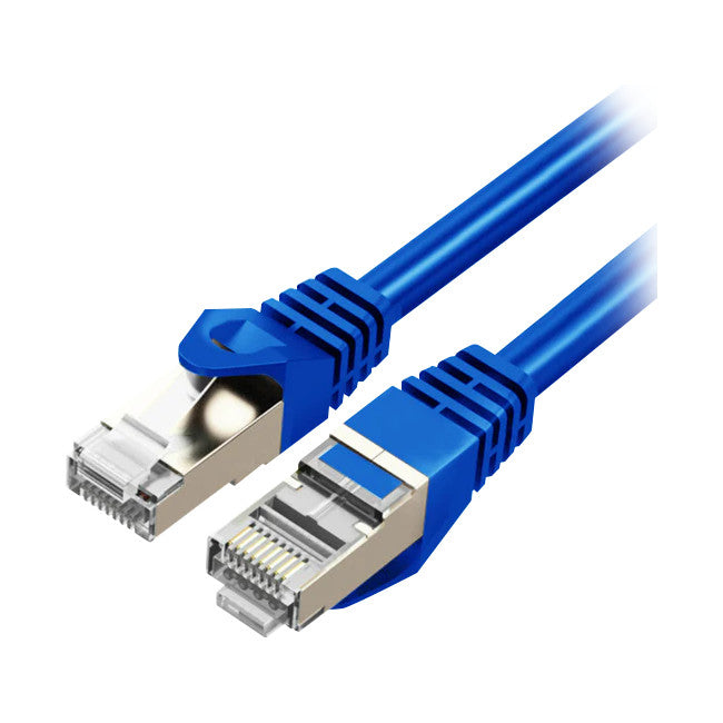 LC8000 30CM CAT7 10GBE ETHERNET CABLE BLUE TRIPLE SHIELDING CRUXTEC 27728000