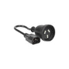 K15IEC IEC PLUG TO 240V SOCKET - 15CM LEAD - IEC-C14 SHORT UPS LEAD DOSS