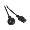 K9-2MB 2M BLACK IEC POWER LEAD IEC-C13 APPLIANCE CORD DOSS