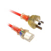 K9-2MTMED IEC MEDICAL ORANGE POWER - 2M LEAD IEC-C13 APPLIANCE CORD DOSS