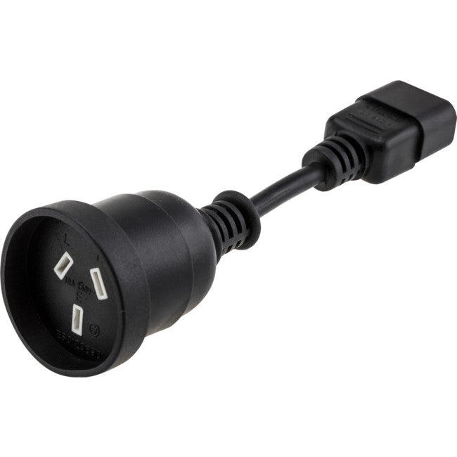 PS4100 IEC PLUG TO 240V SOCKET - 5CM LEAD - IEC-C14 SHORT UPS LEAD SOANAR PS4100