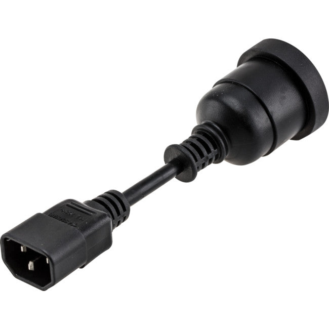 PS4100 IEC PLUG TO 240V SOCKET - 5CM LEAD - IEC-C14 SHORT UPS LEAD SOANAR PS4100