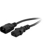 K10-2MT 2M BLACK IEC EXTENSION LEAD COMPUTER MONITOR LEAD DOSS