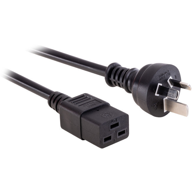 K19-5MB15A - 5M 15AMP IEC-C19 POWER LEAD - RACK MOUNT POWER CORD - DOSS