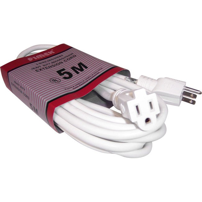 EXLUSA5 5M USA PLUG EXTENSION LEAD HEAVY DUTY 15AMP POWER LEAD USA-EXT-5.0M