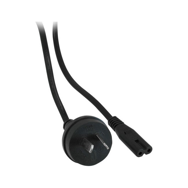 710AC - 1M 240V AC MAINS TO FIGURE 8 - IEC-C7 ROUND FIG8 - BLACK - DOSS