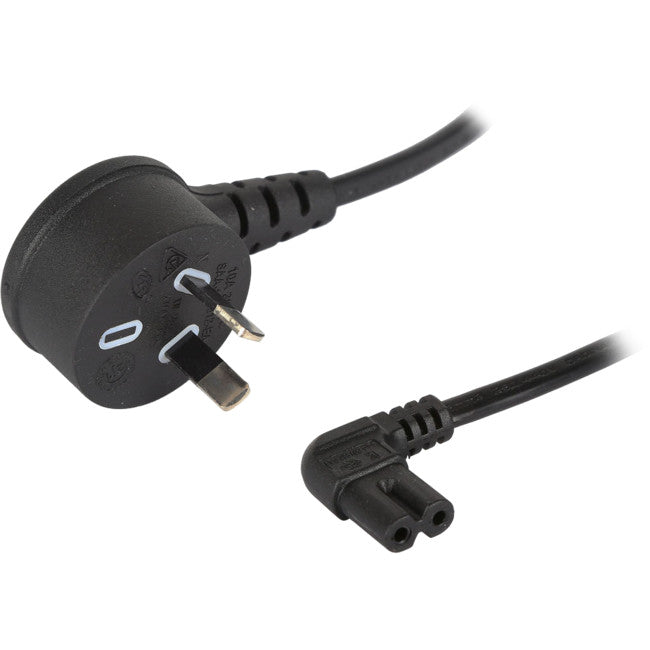 R750ACR - 5M 240V AC MAINS TO FIGURE 8 - IEC-C7 RIGHT ANGLE BOTH ENDS