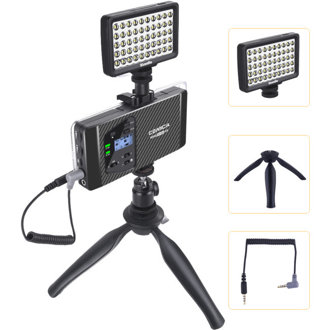 WS60COMBO UHF WIRELESS MICROPHONE DUAL TRANSMITTER AND RECEIVER COMICA CVM-WS60COMBO