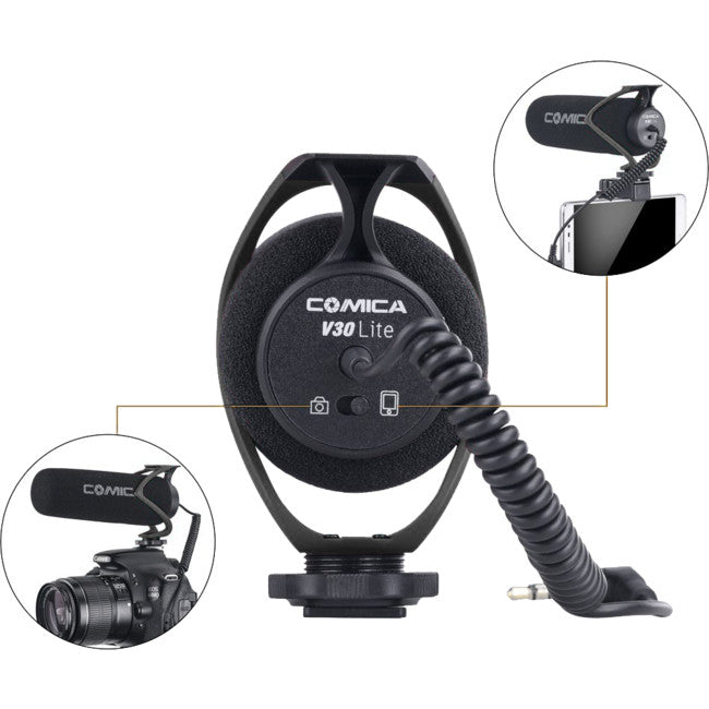 V30LITEB CONDENSER SHOTGUN LITE MIC COMICA CVM-V30LITEB