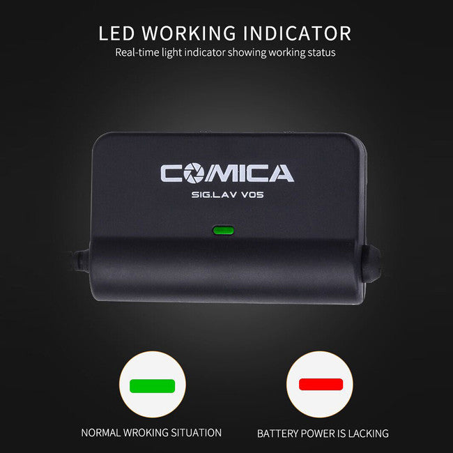 LAVV05 LAVALIER MICROPHONE 3.5MM SINGLE COMICA SIG.LAV V05