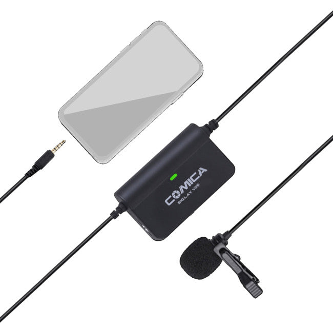 LAVV05 LAVALIER MICROPHONE 3.5MM SINGLE COMICA SIG.LAV V05