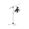 04349MS SINGLE MICROPHONE FLOOR STAND WITH 82CM FLOATING BOOM 04-349