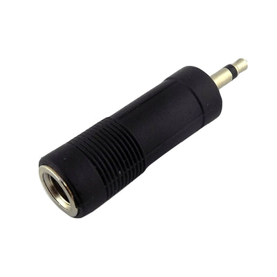 3.5mm MONO Male Jack (TS) to 6.35mm (1/4") Mono Female Socket (TS) Adapter