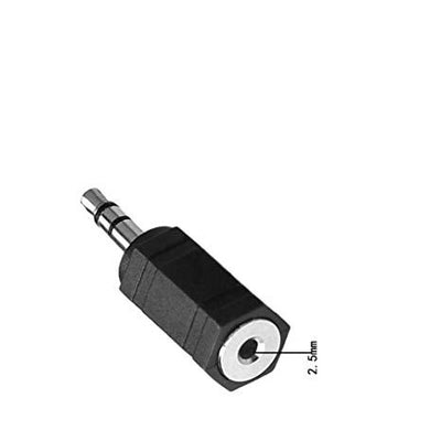 2.5mm Stereo Female Socket to 3.5mm Stereo Male Jack Plug Audio Adaptor