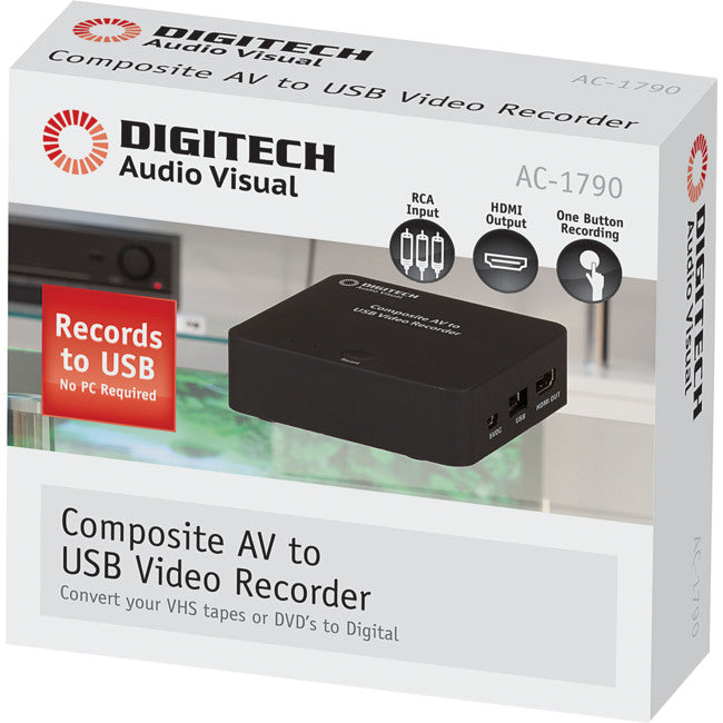 AC1790 COMPOSITE AV TO USB RECORDER DIGITECH AC1790