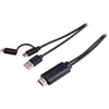 C8P2HDMI TYPE-C LIGHTNING TO HDMI LEAD 1.8M 8 PIN AND TYPE C 2 IN 1 PRO2