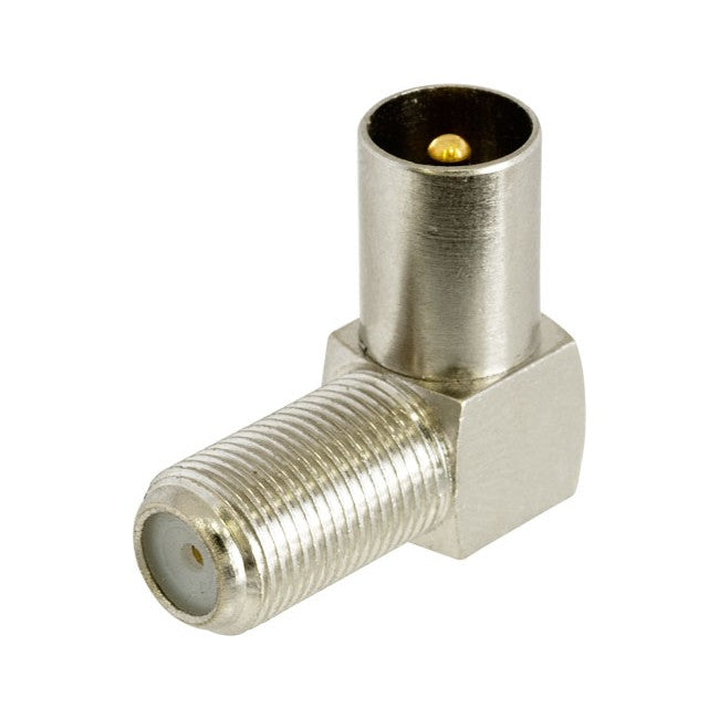 PA5128 RIGHT ANGLE PAL PLUG- F SOCKET ADAPTOR 'F'