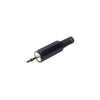 PD1001 2.5MM MONO PHONO PLUG BLACK PLASTIC 30361001