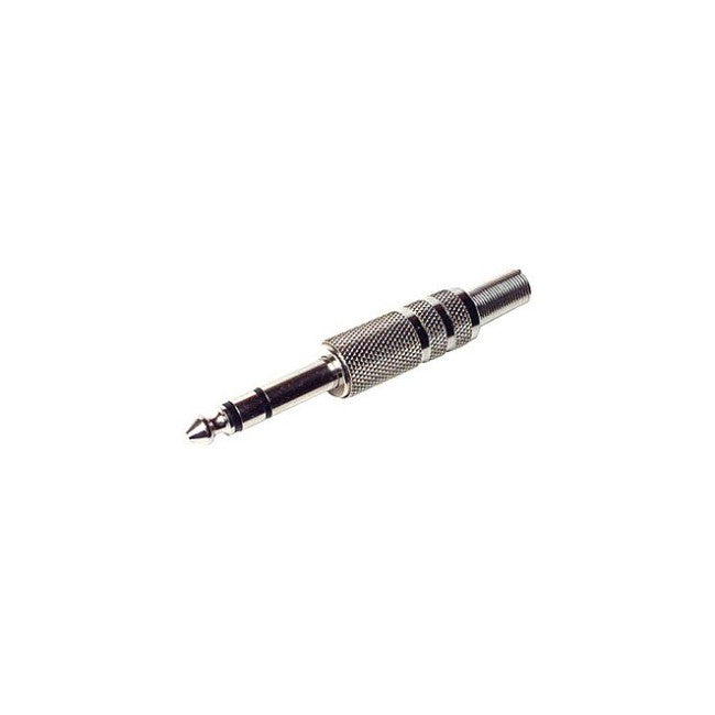 PD1449 - 6.3MM STEREO PHONO PLUG - METAL SPRING PROTECTION