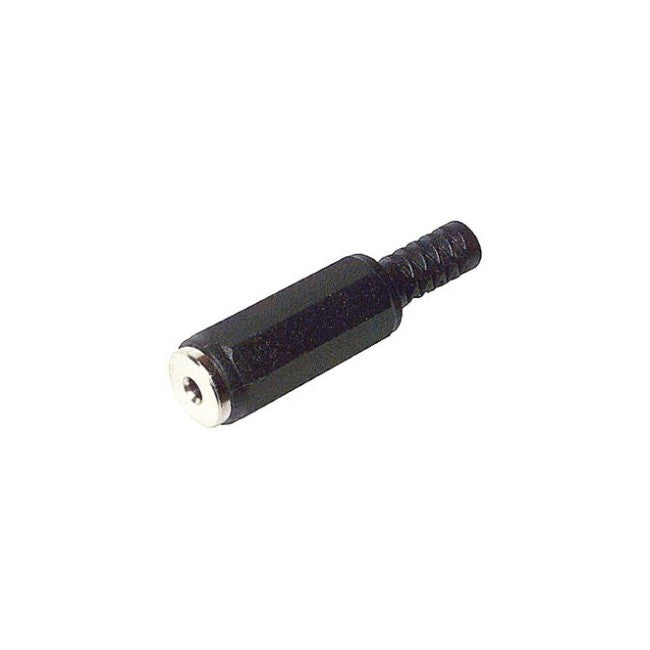PD1832 3.5MM STEREO PHONO SOCKET BLACK PLASTIC P0084