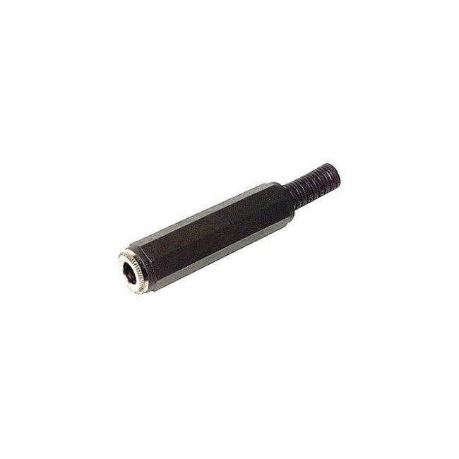PD2001 6.3MM MONO PHONO SOCKET BLACK PLASTIC A-490