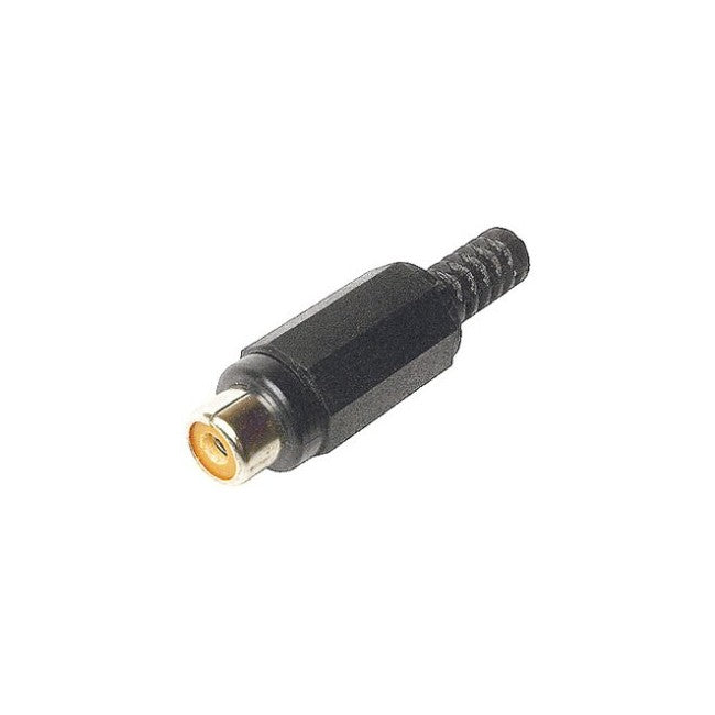 PD3150 PLASTIC RCA LINE SOCKET BLACK A-511 BLK