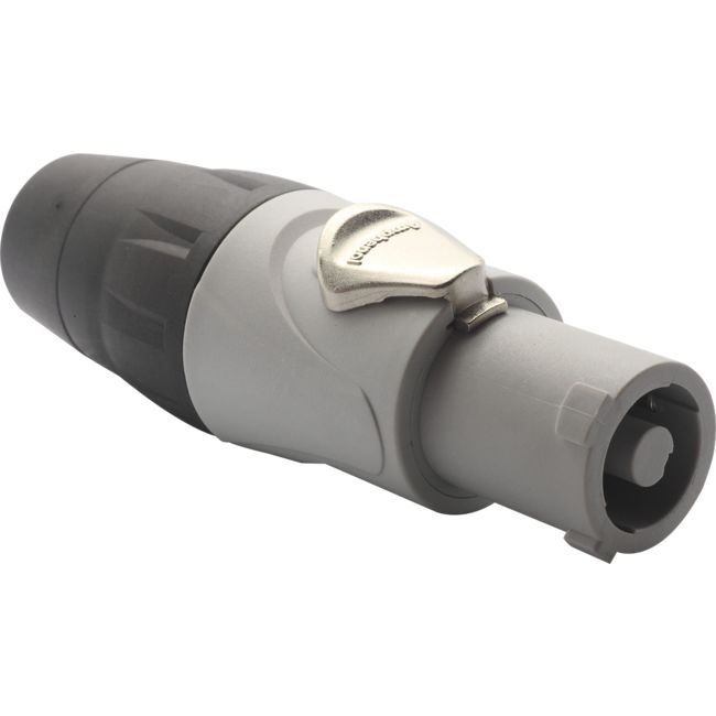 PD4024 - 25A 250VAC POWERCON CONNECTOR - GREY KEYED FOR POWER OUT - AMPHENOL