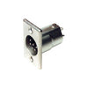 PD5358 6 PIN PANEL XLR PLUG METAL RECTANGULAR AMPHENOL AC6AMPNZ