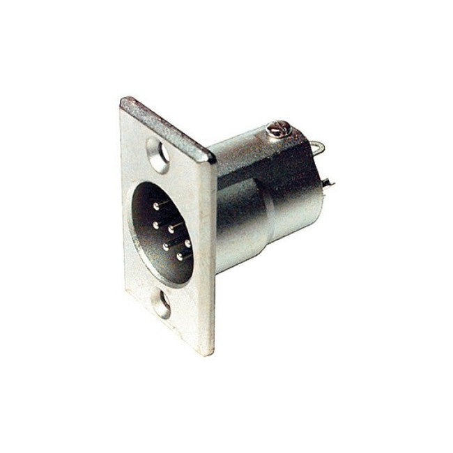 PD5358 6 PIN PANEL XLR PLUG METAL RECTANGULAR AMPHENOL AC6AMPNZ