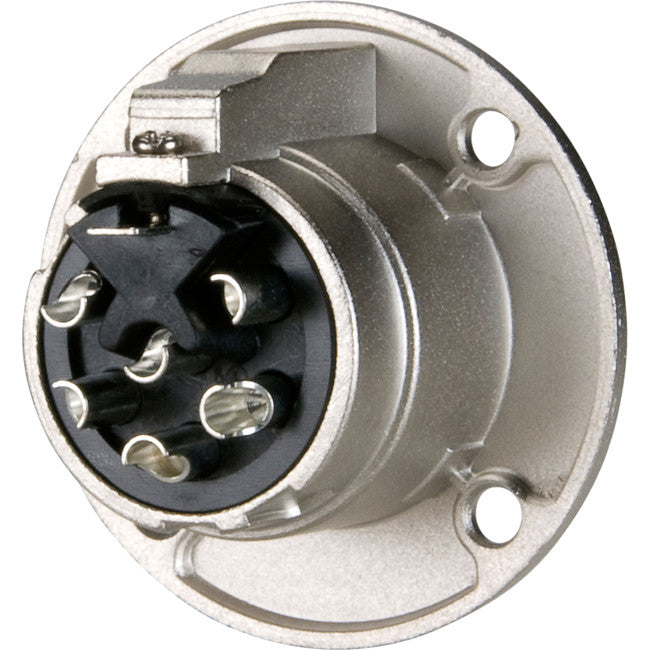 EP6-13P 6-PIN PANEL MOUNT SOCKET AMPHENOL EP6-13P